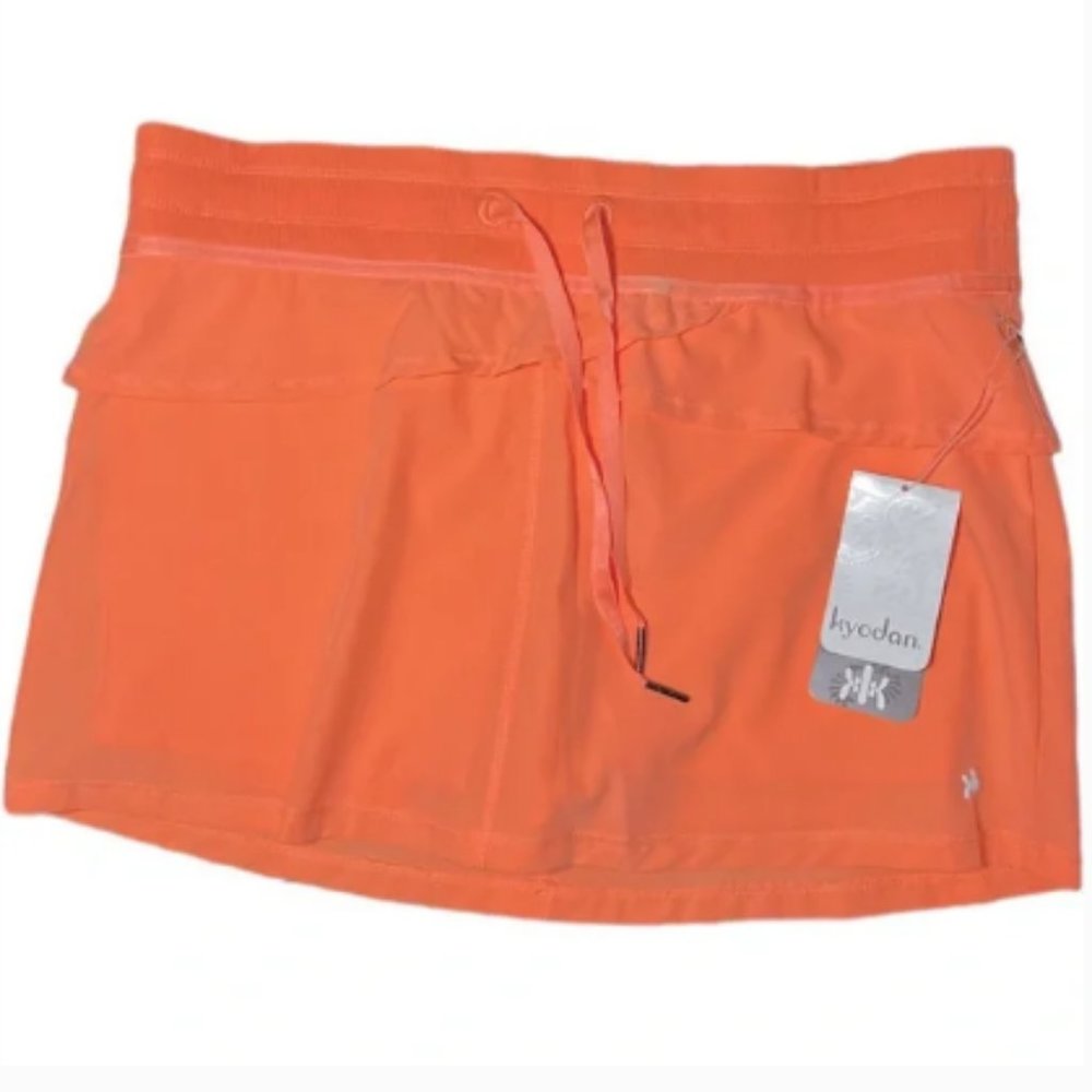 Kyodan Dry Fit orange shorts/skirt - Size L 🌻